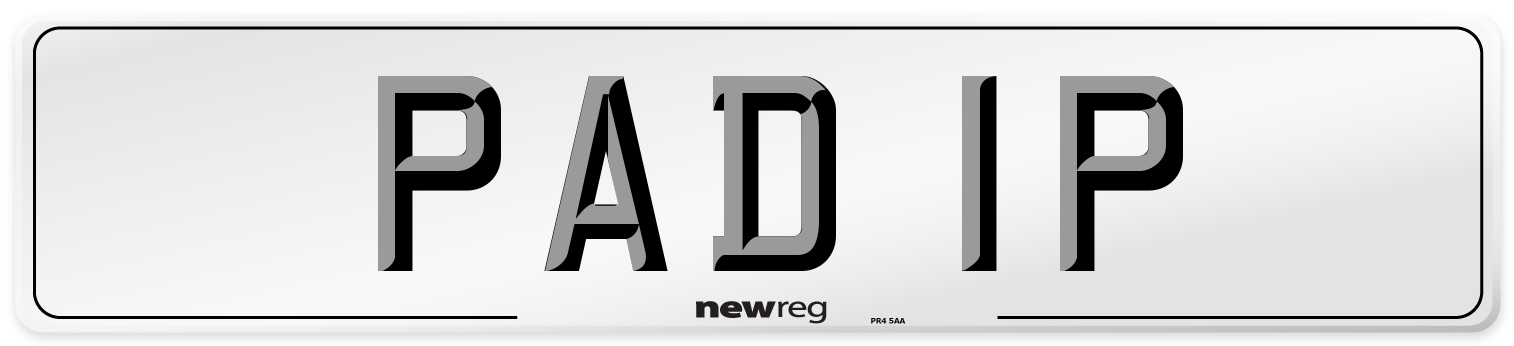 PAD 1P Number Plate from New Reg